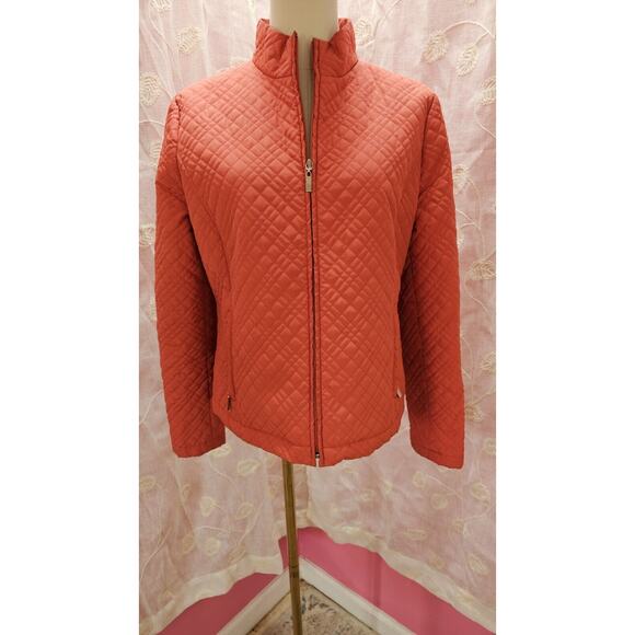 Charter Club Womens Nylon Blend Quilted Coral Lightweight Jacket | Size S - Picture 4 of 4